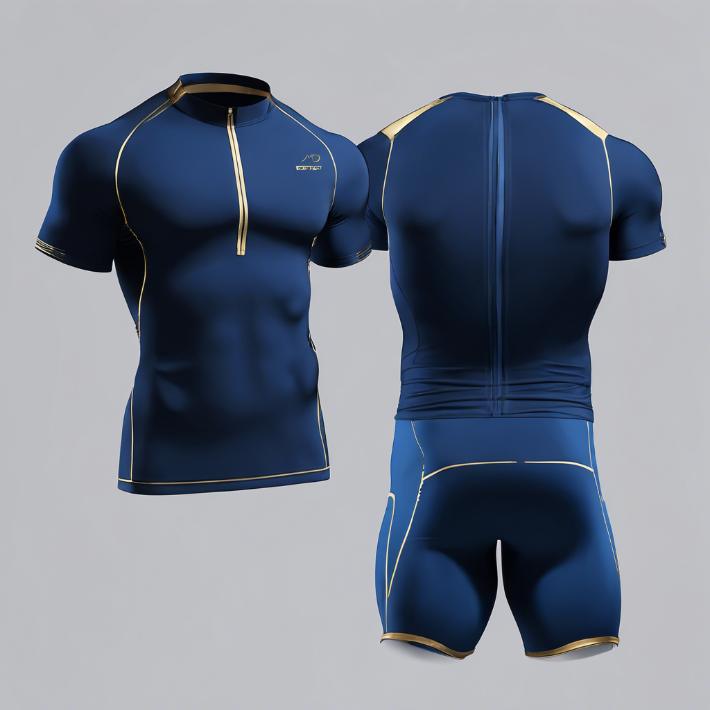 Slam Athletics Men's Athletic Performance Set - Midnight Blue