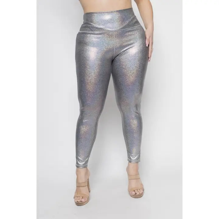 Slam Athletic Curvy Plus Collection Plus Holographic Racerback Sports (Legging Only)