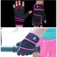 Ultra Pink & Black Gym Gloves for Her