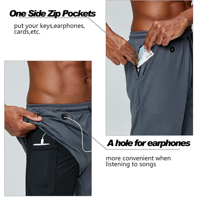 Slam Athletics Men's Running Shorts with Secret Pocket