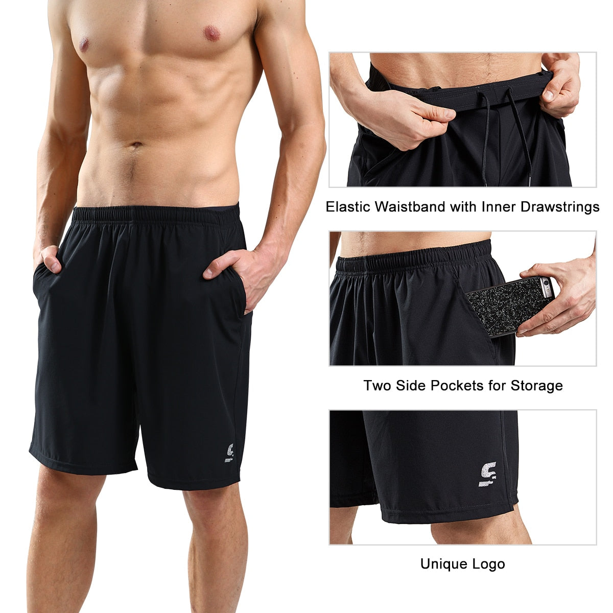 Slam Athletics Men's Workout Shorts with Pockets