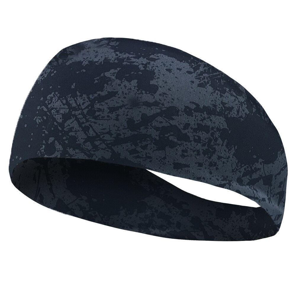 Unisex Printed Wide Sports Headband