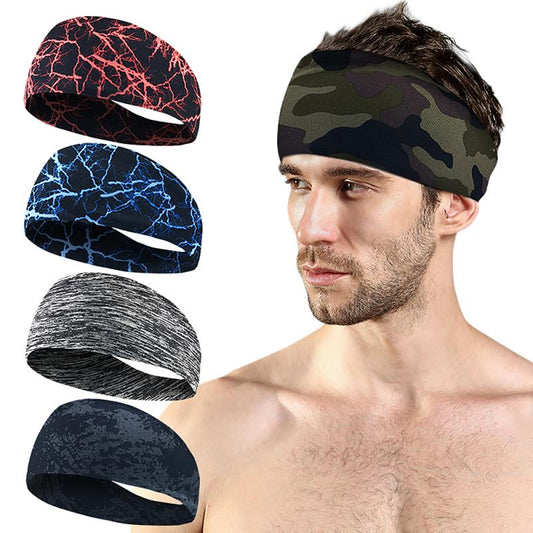 Unisex Printed Wide Sports Headband