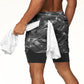 Slam Athletics Men's Camouflage Running Shorts