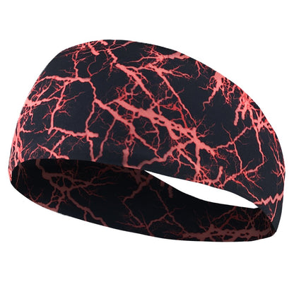 Unisex Printed Wide Sports Headband