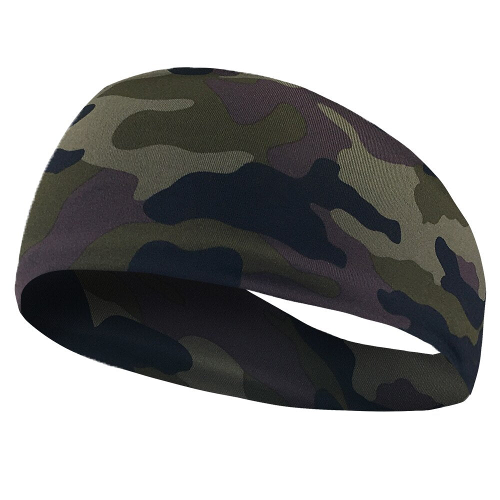 Unisex Printed Wide Sports Headband