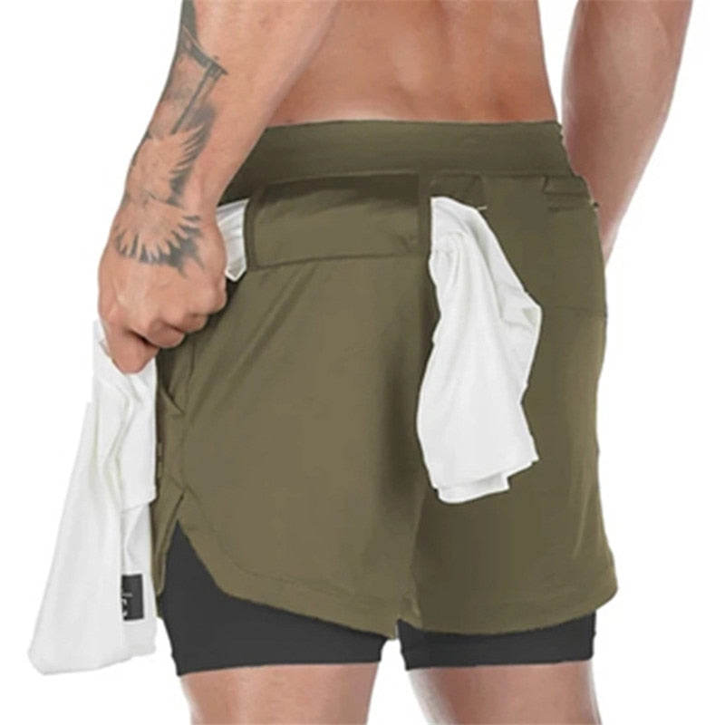 Slam Athletics Men's Camouflage Running Shorts