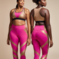 Passion Bloom Gold & Fuchsia Curvy Plus 2pcs Set